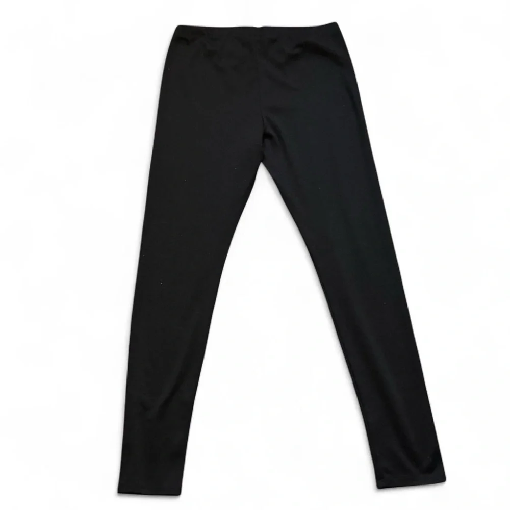 Nollie PACSUN VTG 2010s High-Rise Solid Black Leggings — LARGE